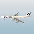 1:200 Scale, Cathay Pacific-One World, Airbus A340-313X, Diecast Display Model Aircraft