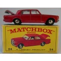 Matchbox Lesney 1-75 Series Regular Wheels #24 Rolls Royce Silver Shadow BOXED Vintage ENGLAND