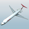 1:200 Scale, McDonnell Douglas MD-81 (DC-9-81) Swissair, Diecast Display Model Aircraft