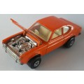 MATCHBOX Lesney Superfast #54 Ford Capri Made in England 1970 Car Opening Bonnet rare variation
