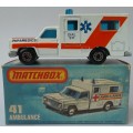 MATCHBOX Lesney Superfast #41 Ambulance BOXED Made in England Die cast Model