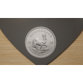 1 Oz Silver Kruger Rand + Silver Springbok Wall Mount Coin Holder