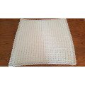 80 x 80cm White Crochet Baby Blanket | 4-Ply Baby Wool