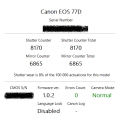 CANON EOS 77D DSLR - Body + 64GB SD