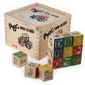 48-Piece Educational Wooden ABC Blocks