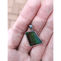 Ammolite pendant in sterling silver