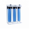 3 Stage Big Blue Water Filter With Cartridges and Pressure Gauge (On Stand)