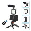Vlogging Kit with Tripod LED Video Light & Phone Holder plus Microphone & Remote [TIKTOK YOUTUBE]
