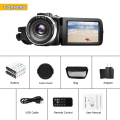 Digital Video Camera Camcorder Full HD 2.7K 30FPS 30MP IR Night Vision