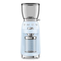 Smeg Pastel Blue Retro Conical Burr Coffee Grinder~150w ~ 350g Bean Container ~ 30 Grinding Level...