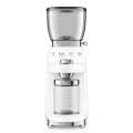 Smeg White Retro Conical Burr Coffee Grinder~150w ~ 350g Bean Container ~ 30 Grinding Levels - CG...
