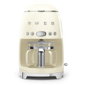 Smeg Cream Retro Filter Coffee Machine~ 10 Cup ~ 1050w ~1.4lt ~ 40min Keep Warm - DCF02CRSA/EU