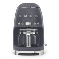 Smeg Slate Grey Retro Filter Coffee Machine~ 10 Cup ~ 1050w ~1.4lt ~ 40min Keep Warm - DCF02GRSA/EU