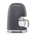 Smeg Slate Grey Retro Filter Coffee Machine~ 10 Cup ~ 1050w ~1.4lt ~ 40min Keep Warm - DCF02GRSA/EU