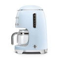 Smeg Pastel Blue Retro Filter Coffee Machine~ 10 Cup ~ 1050w ~1.4lt ~ 40min Keep Warm - DCF02PBSA/EU