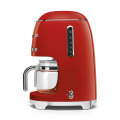 Smeg Red Retro Filter Coffee Machine~ 10 Cup ~ 1050w ~1.4lt ~ 40min Keep Warm - DCF02RDSA/EU