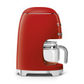 Smeg Red Retro Filter Coffee Machine~ 10 Cup ~ 1050w ~1.4lt ~ 40min Keep Warm - DCF02RDSA/EU