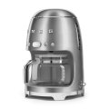 Smeg Dark Silver Retro Filter Coffee Machine~ 10 Cup ~ 1050w ~1.4lt ~ 40min Keep Warm - DCF02SSSA/EU