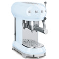 Smeg Pastel Blue Bar Espresso Coffee Machine~15 Bar ~ 1350w ~ Thermoblock system ~ 1lt - ECF01PBSA