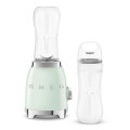 Smeg Pastel Green Retro Personal Blender~ 300w ~ 2 x 600ml Tritan Bottles ~2 Speeds ~ Press to Bl...