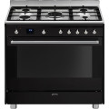 Smeg 90cm Classic Black Cooker- SSA91MABL2