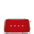 Smeg Red Retro 4 Slice Toaster ~ 1500w ~ 36mm Wide ~ 6 Levels ~ 3 Pre-set - TSF02RDSA