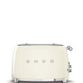 Smeg Cream Retro 4 Slice Square Toaster ~ 1500w ~ 36mm Wide ~ 6 Levels ~ 3 Pre-set - TSF03CRSA