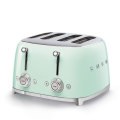 Smeg Pastel Green Retro 4 Slice Square Toaster ~ 1500w ~ 36mm Wide ~ 6 Levels ~ 3 Pre-set - TSF03...