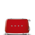 Smeg Red Retro 4 Slice Square Toaster ~ 1500w ~ 36mm Wide ~ 6 Levels ~ 3 Pre-set - TSF03RDSA