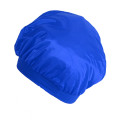 Wide Band Sleep Bonnet Cap in breathable Blue Satin Fabric