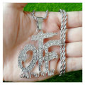 Silver OTF Only The Family Pendant encrusted in Zirconia Jewels