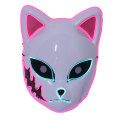 Demon Slayer Kimetso no Yaiba Sabito Anime Cosplay LED Face Mask - Pink & Blue