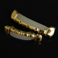 HipHop Gold Plated Bar Style Edge Strip Teeth Grillz (set)