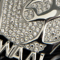 Iced Kasi Kwaal Polished CZ Diamond Pendant (Silver)
