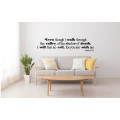 Walk Through the Dark Valley with Confidence - Psalm 23:4 Bible Verse Wall Sticker Decal