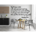 Vinyl wall art - Bible verse : Trust in the Lord with all your heart.
