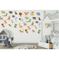 Animal full color sticker set of 40