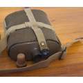 World War 2 - Water Bottle with cover , harness & shoulder strap