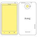 HTC One X Clear Hard Shell with Black Filp Cover + MartinFields Screen Protector for HTC One X
