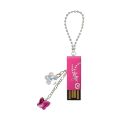 ViewQuest Intelligent Jewellery VQ-IJC-006 8GB USB Flash Drive - Hot Pink Charm