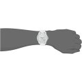 A|X Armani Exchange Men's Silvertone White Nylon With Silicone Straps Watch
