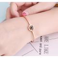 Feili Love Memory Bracelet for Love Projection I Love You Jewelry in 100 Languages Men's..