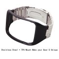 HWHMH 1PC Replacement Stainless Steel Metal Band / Genuine Leather Band Strap For Samsung Galaxy Ge