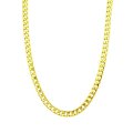 Passage 7 Copper 18K Real Gold Plated Curb Chain Hip-Hop Necklace USA Made 24 Inch-9MM Wide MANS Je