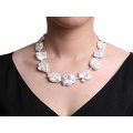 JYX Classic White 25-35mm Baroque Freshwater Cultured Pearl Necklace 20"