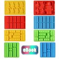 Silicone Candy Molds Chocolate Tray - Ice Cube Molds Building Blocks and Robots for Lego Lovers, Ca