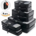 Travel Packing Cubes Set  8 Luggage Packing Organizers  Compression Packing Cubes