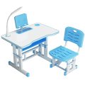 Adjustable  Kids Learning Study Table Desk and Chair Set with Storage and Reading Holding Panel