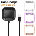 Fitbit Versa Case Plus Charger [3+1 Pack], Exclusive Charging Dock Stand Compatible Fitbit Versa Sma