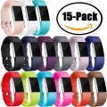 Maledan Replacement Bands for Fitbit Charge 2, 15 Pack
